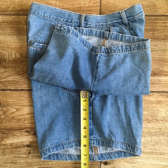 Vintage High Waist Jean Denim Shorts - Picture 8 of 8